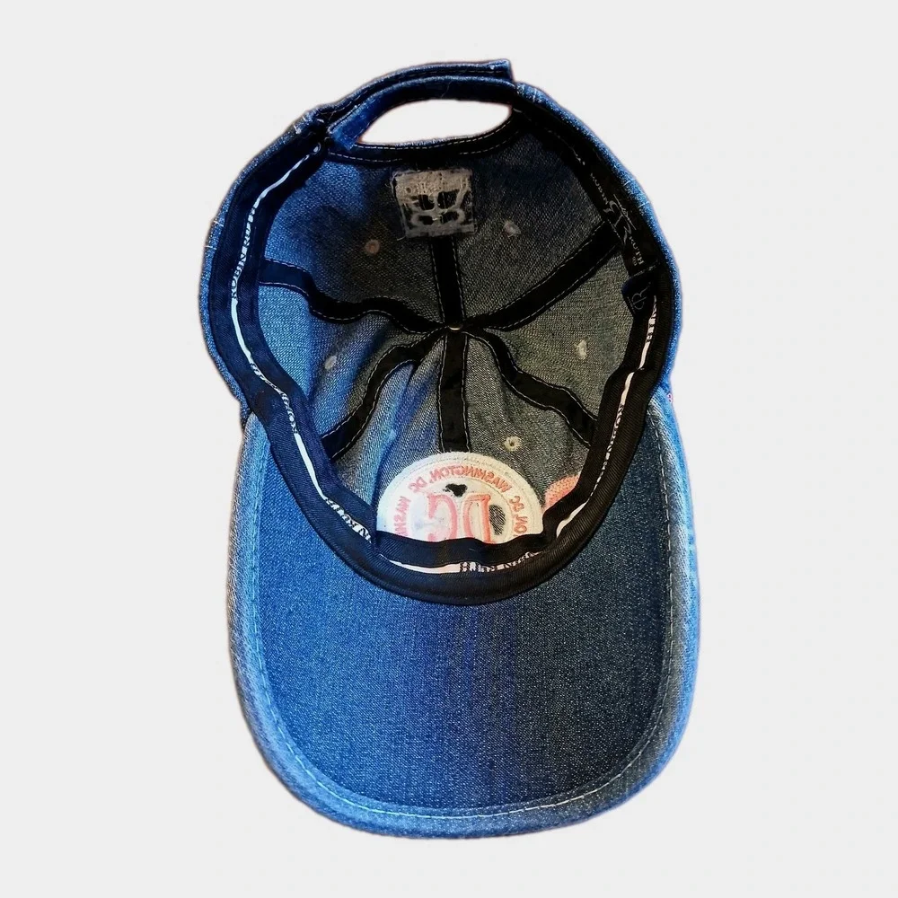 Washington DC Robin Ruth‎ Denim Baseball Hat - Cap Adjustable Women's #1641